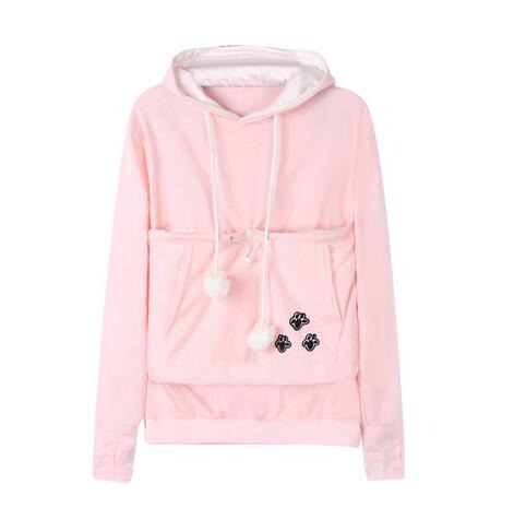 Lune London | Practical Women's Hooded Sweatshirt with Pouch Pocket for Pets