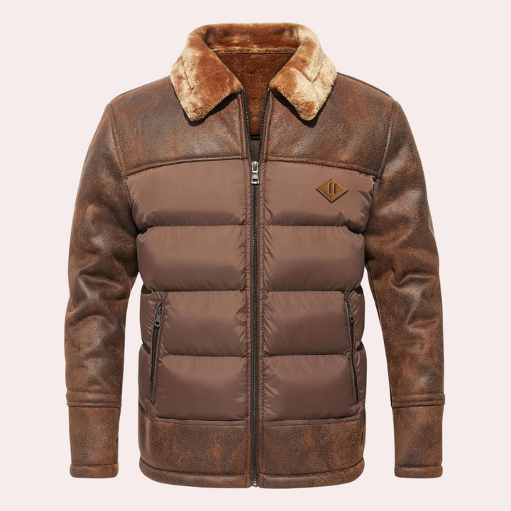 Lune London | Quilted hip-length winter jacket - Stand collar full zip jacket