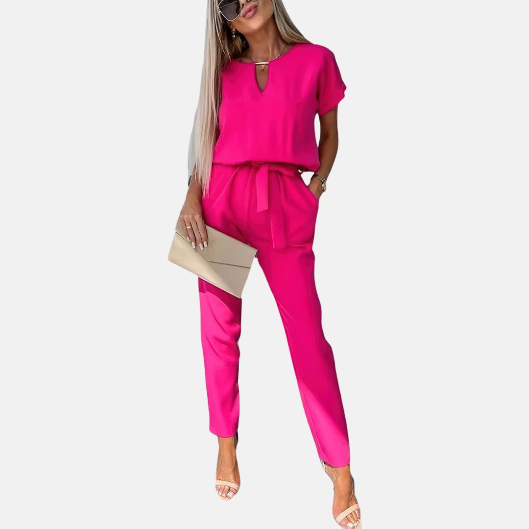 Lune London | Elegant, Festive Short Sleeve Women's Jumpsuit for Summer