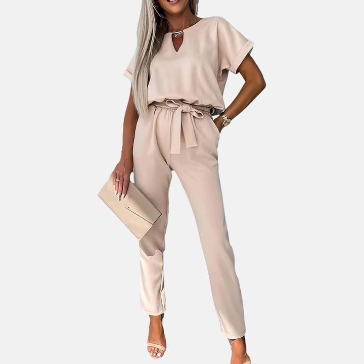 Lune London | Elegant, Festive Short Sleeve Women's Jumpsuit for Summer
