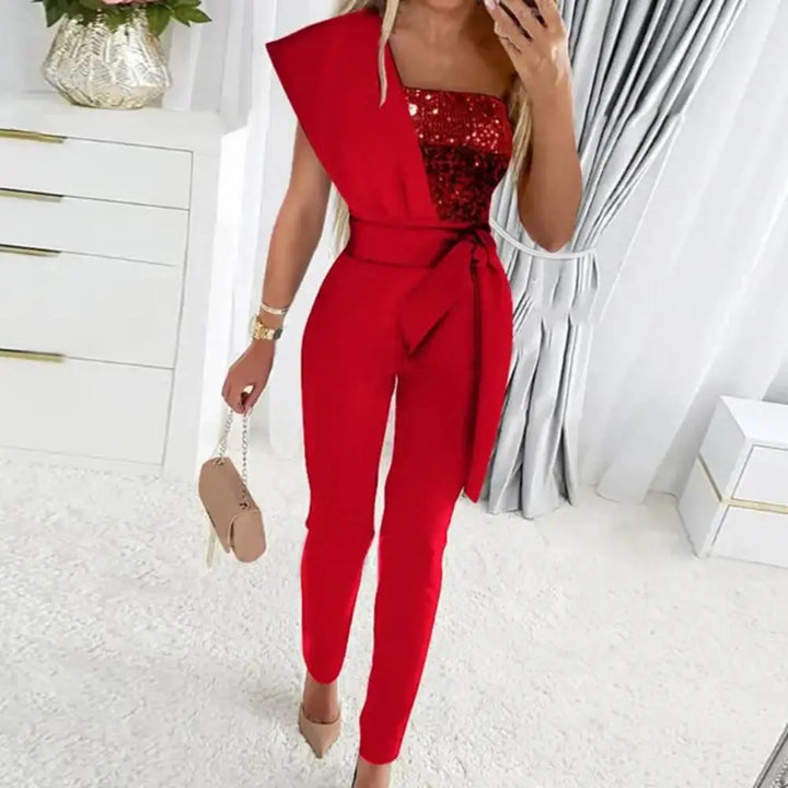 Lune London | Jumpsuit with Patchwork and Sparkling Sequins