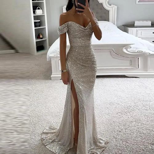 Lune London | Dress Elegant Off-Shoulder Evening Dress