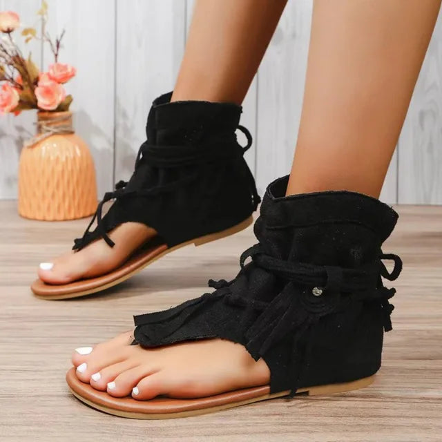 Lune London | Retro Vintage Suede Women Sandals