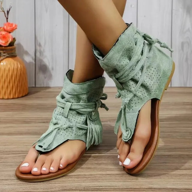 Lune London | Retro Vintage Suede Women Sandals