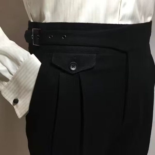 Lune London | Wool trousers with belt for men