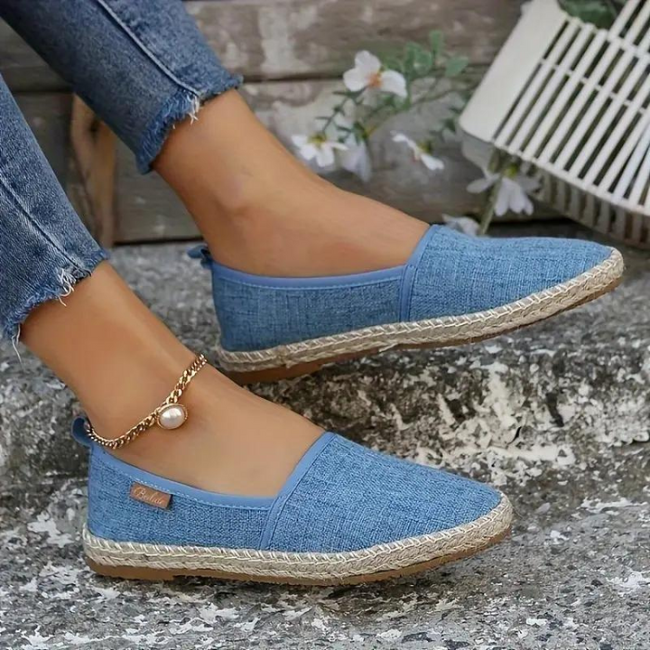 Lune London | Espadrilles Flat Lightweight Shoes Made Of Canvas