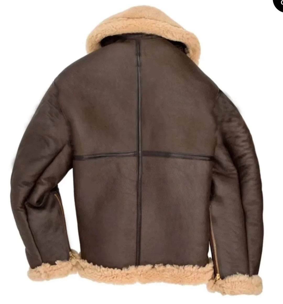 Lune London | Luxury Lambskin Pilot Jacket with Vintage Edge