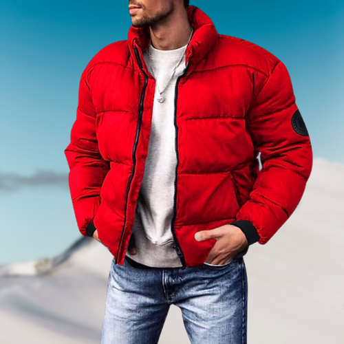 Lune London | Down jacket - Padded fit - High collar - Ribbed cuffs - Casual jacket