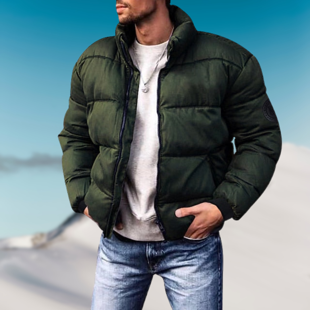Lune London | Down jacket - Padded fit - High collar - Ribbed cuffs - Casual jacket