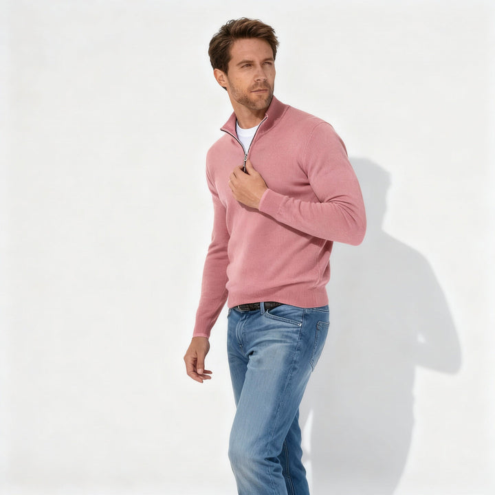 Lune London | V-Neck Zipper Pullover