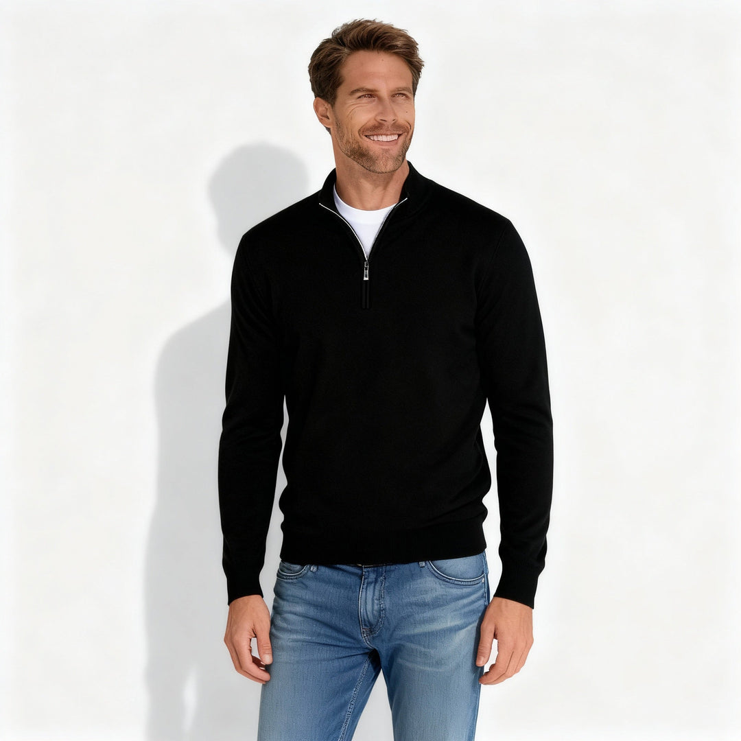 Lune London | V-Neck Zipper Pullover