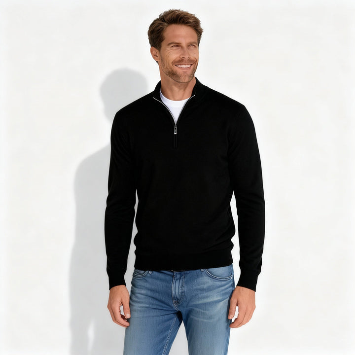 Lune London | V-Neck Zipper Pullover