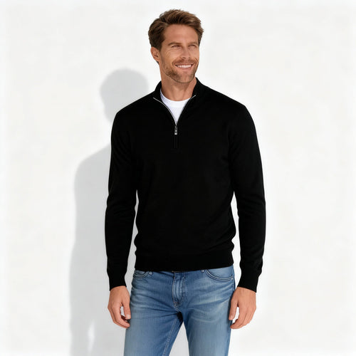 Lune London | V-Neck Zipper Pullover