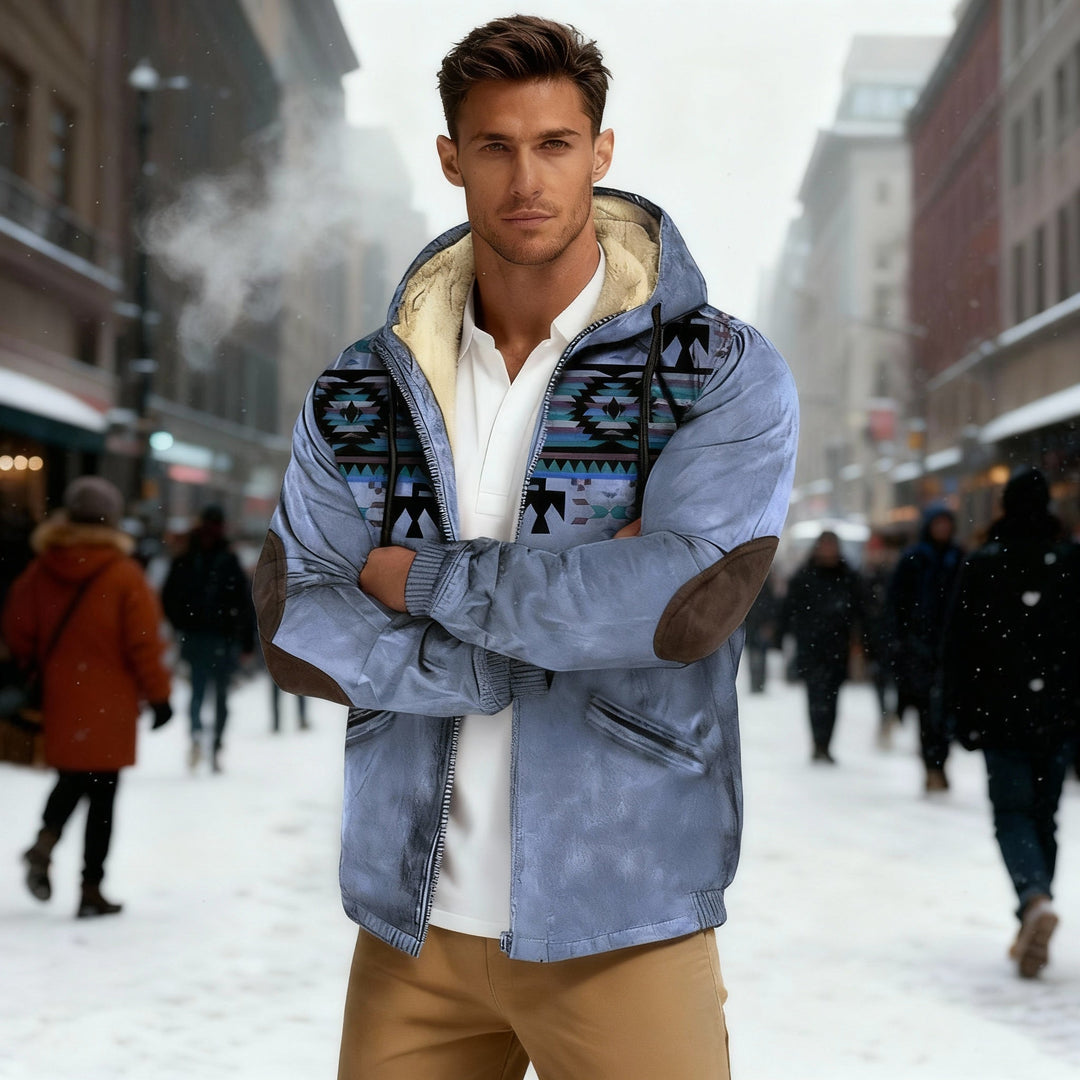 Lune London | Hooded Jacket with Native Print