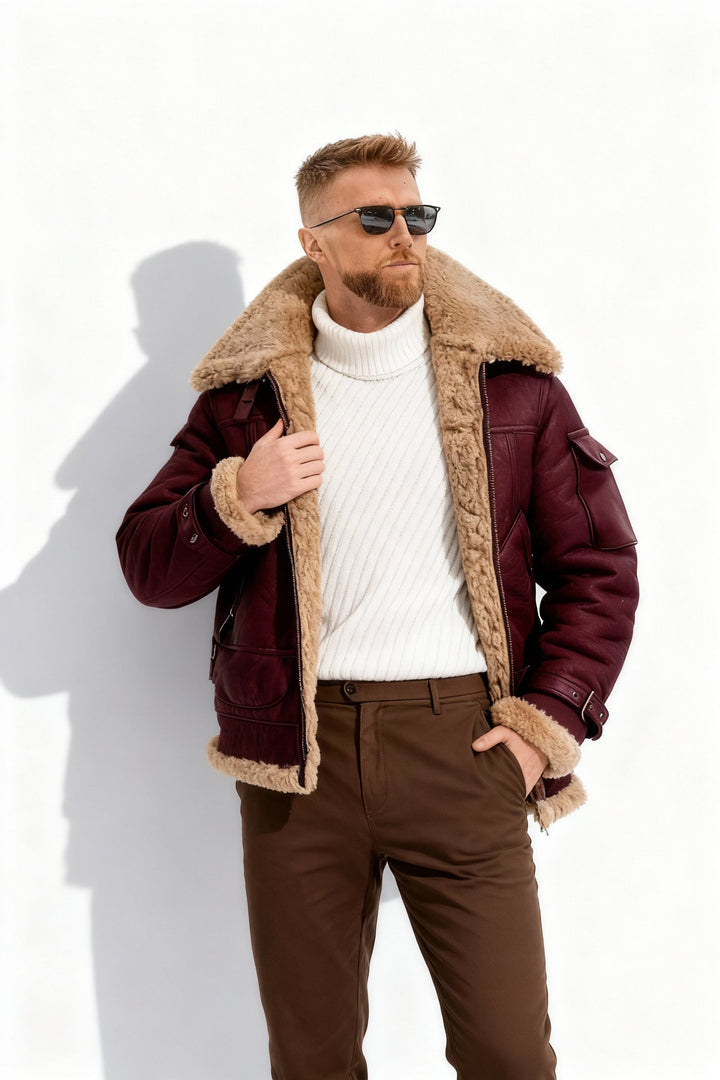 Lune London | Cozy Camel Padded Men's Flight Jacket