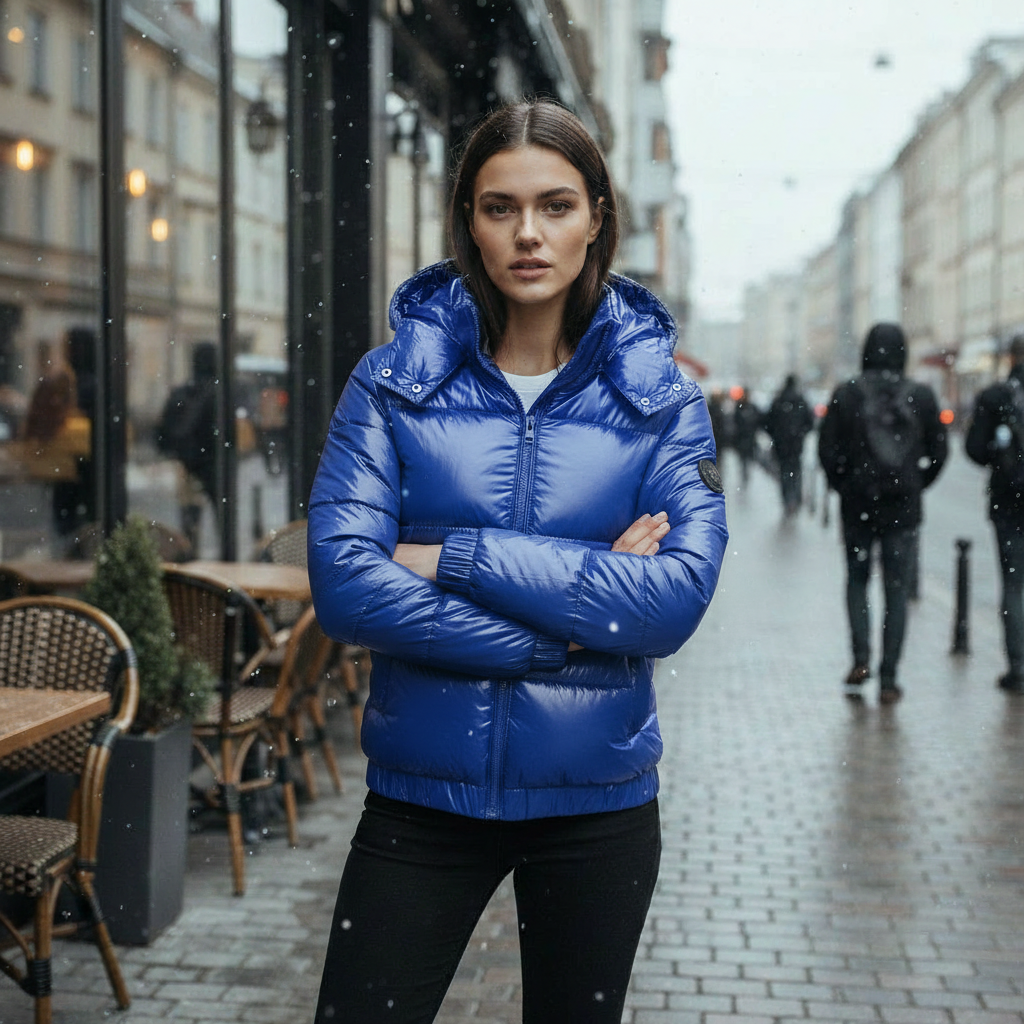 Lune London | Shiny Water-repellent Warm Women's Winter Jacket