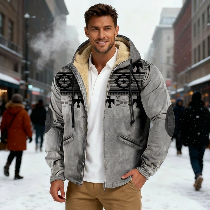 Lune London | Hooded Jacket with Native Print
