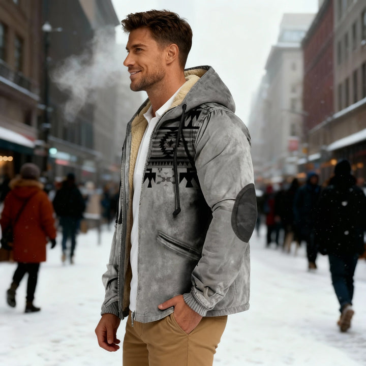 Lune London | Hooded Jacket with Native Print