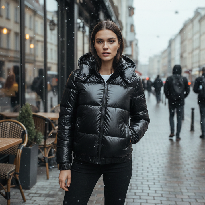 Lune London | Shiny Water-repellent Warm Women's Winter Jacket