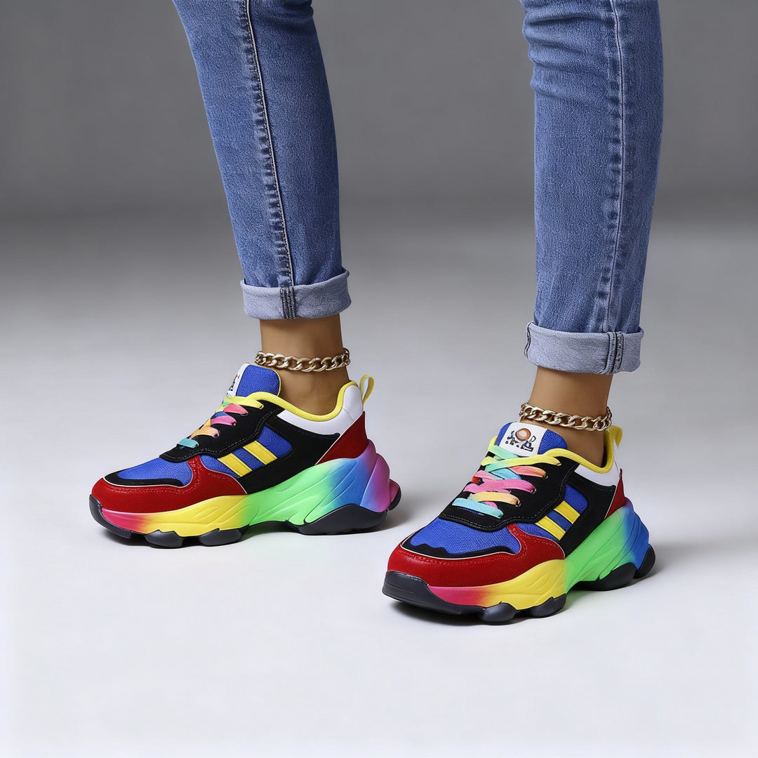 Lune London | Women's Orthopedic Shoes Rainbow Ultra Lightweight Shock Absorbing Arch Support Wide Toe Box