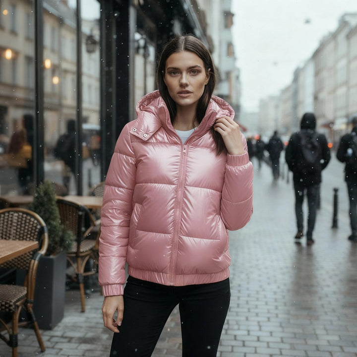 Lune London | Shiny Water-repellent Warm Women's Winter Jacket