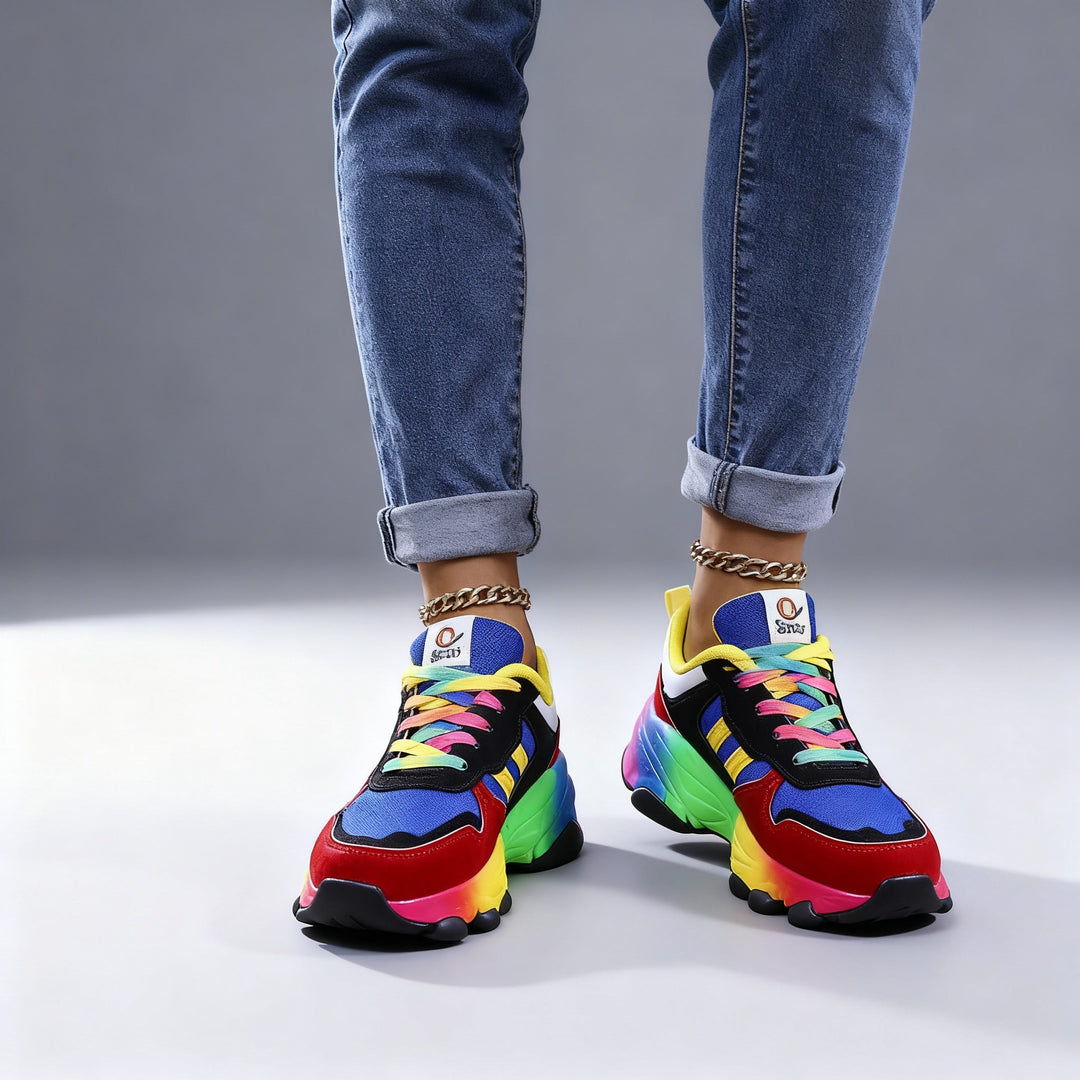 Lune London | Women's Orthopedic Shoes Rainbow Ultra Lightweight Shock Absorbing Arch Support Wide Toe Box