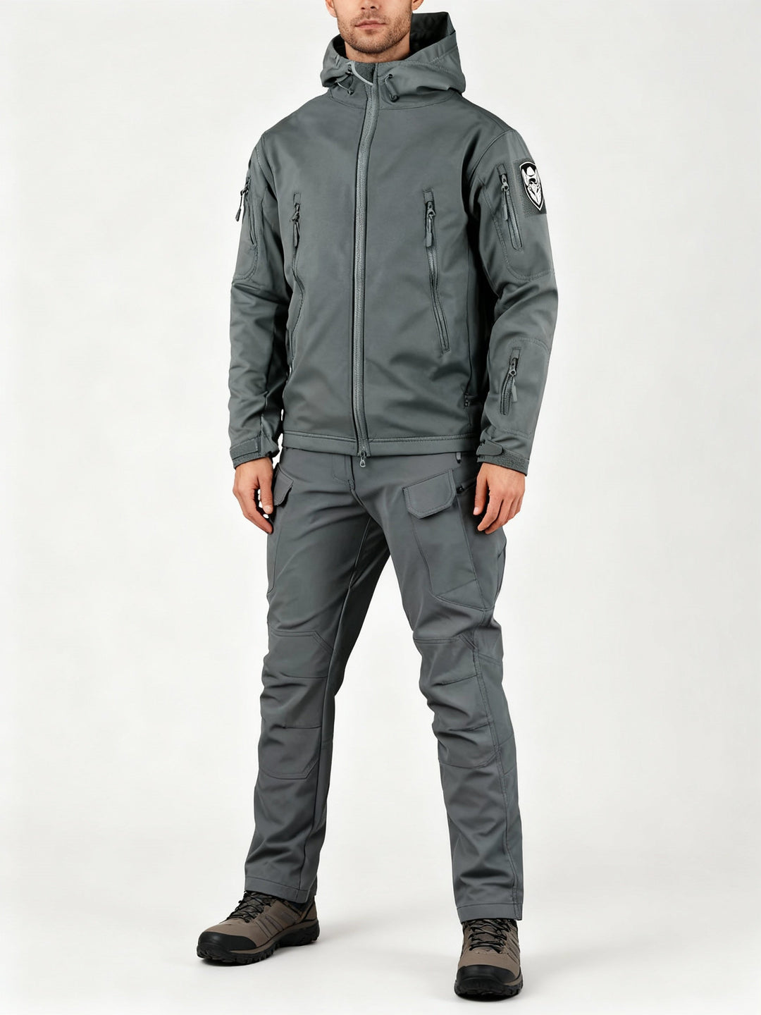 Men's Multifunctional Jacket with Fleece Lining and Zipper Lune London