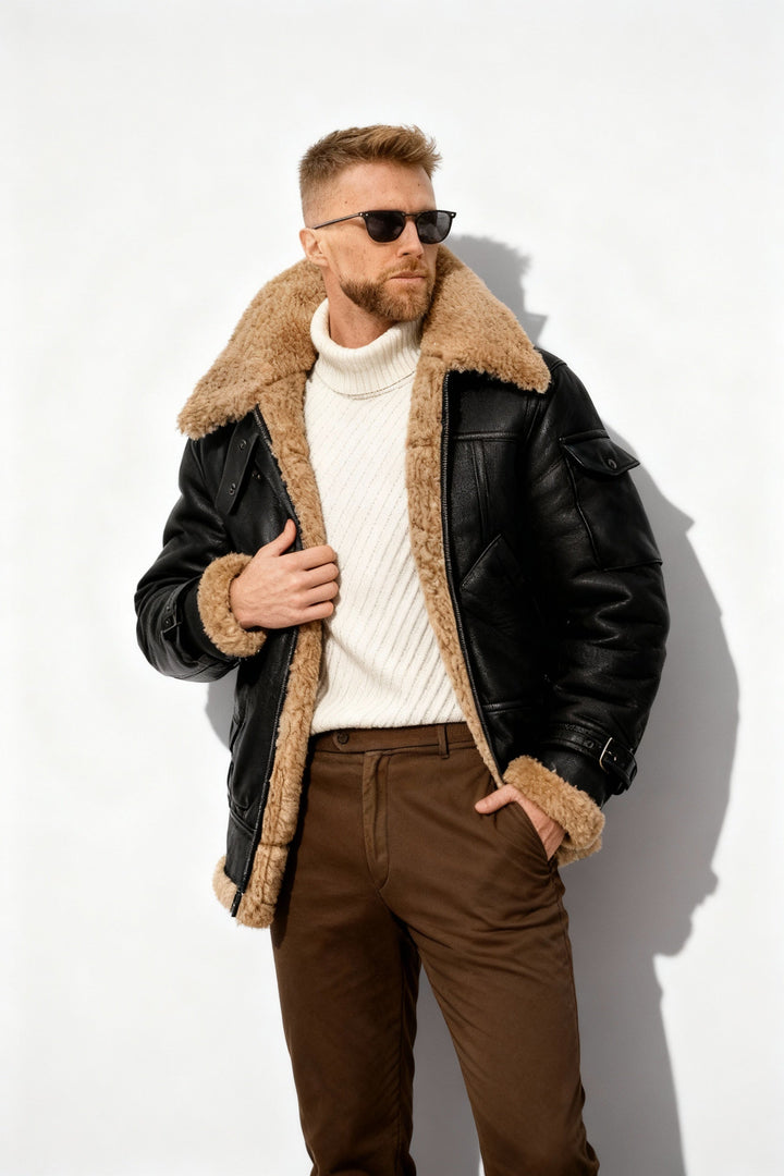Lune London | Cozy Camel Padded Men's Flight Jacket