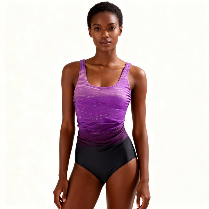 Lune London | One-Piece Sports Swimsuit – Quick-Drying Comfortable & Trendy Ombre Design