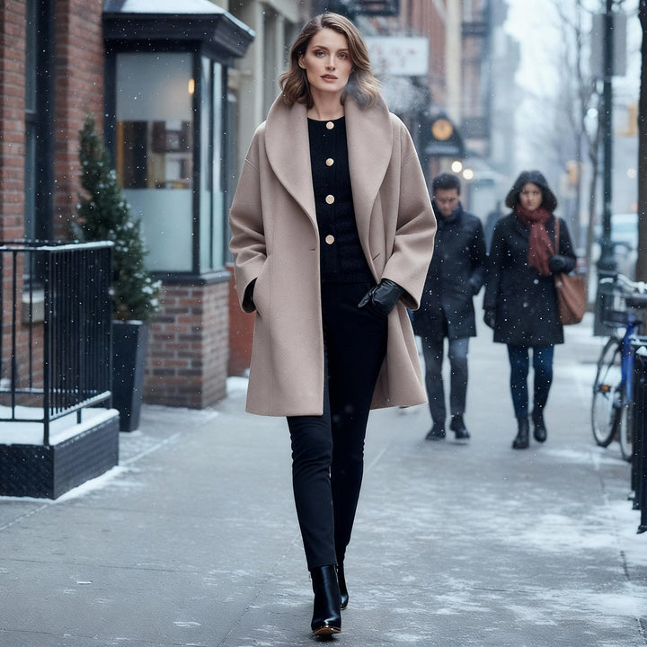 Elegant Windproof Women's Coat