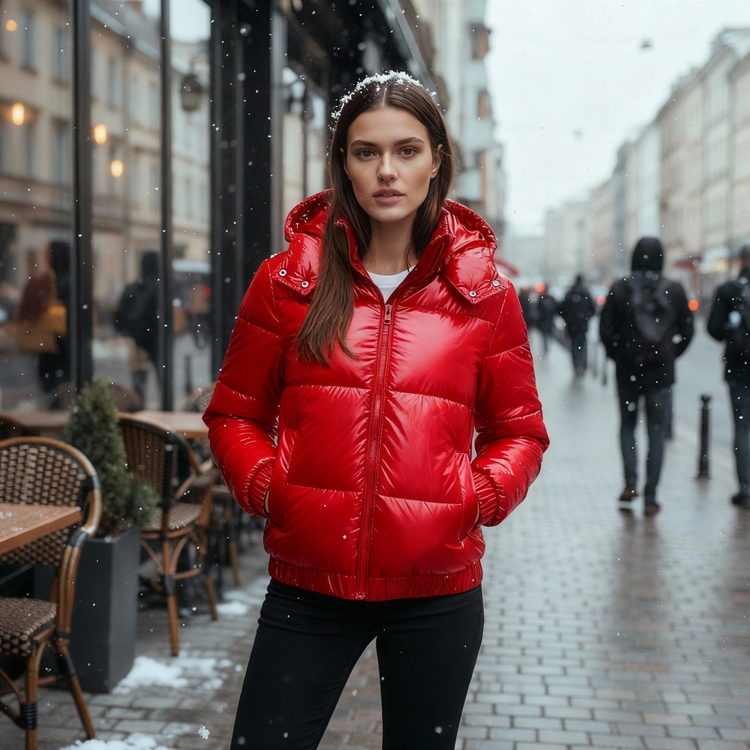 Lune London | Shiny Water-repellent Warm Women's Winter Jacket