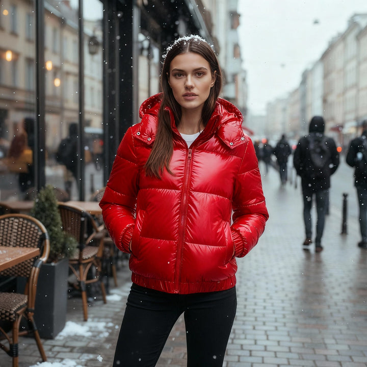 Lune London | Shiny Water-repellent Warm Women's Winter Jacket