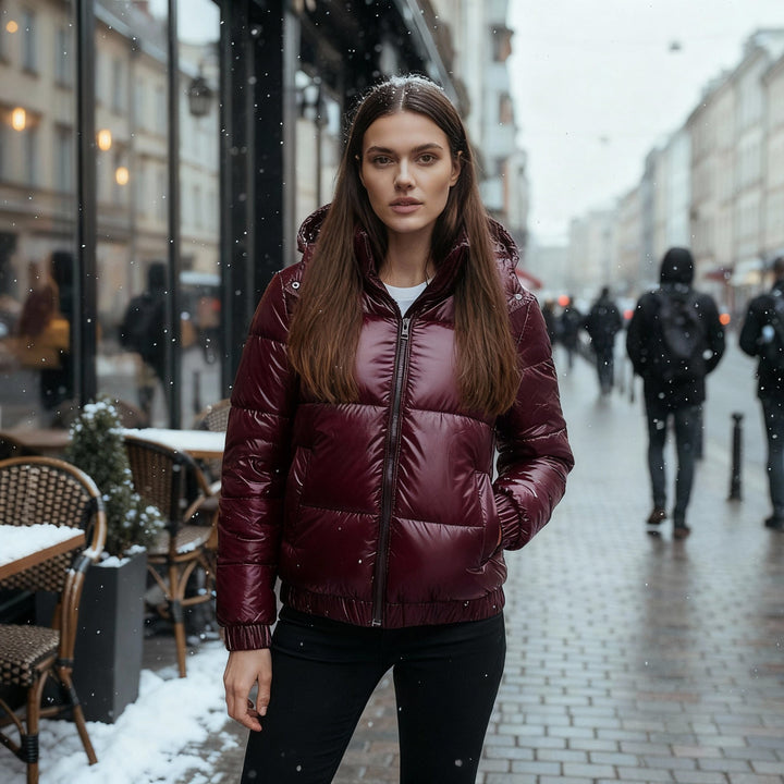 Lune London | Shiny Water-repellent Warm Women's Winter Jacket