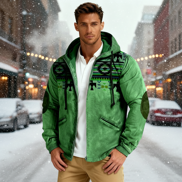 Lune London | Hooded Jacket with Native Print