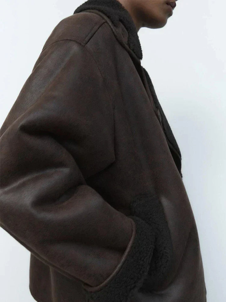 Lune London | Vintage Faux Leather Jacket for Women