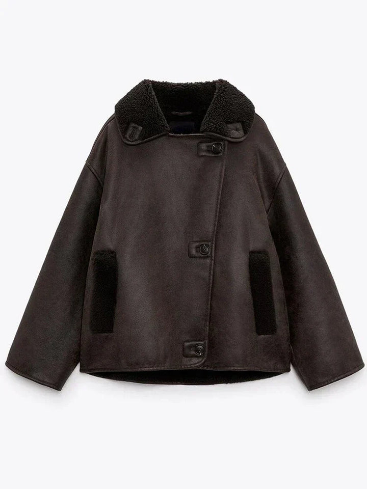 Lune London | Vintage Faux Leather Jacket for Women