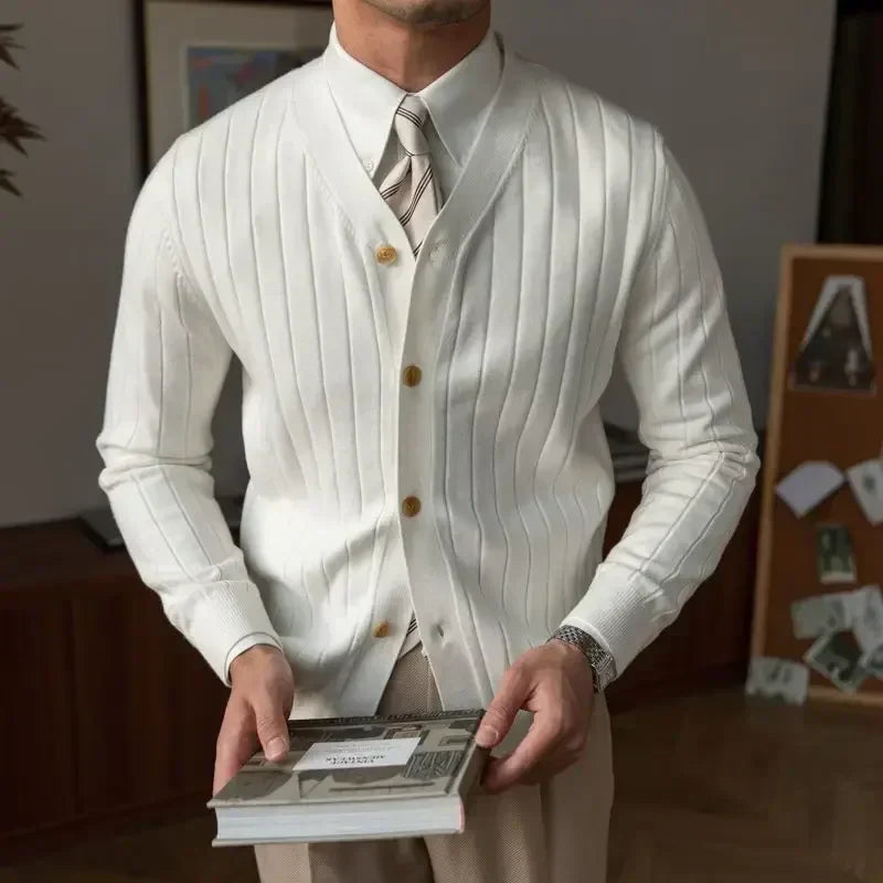 Lune London | V-neck men's cardigan for men
