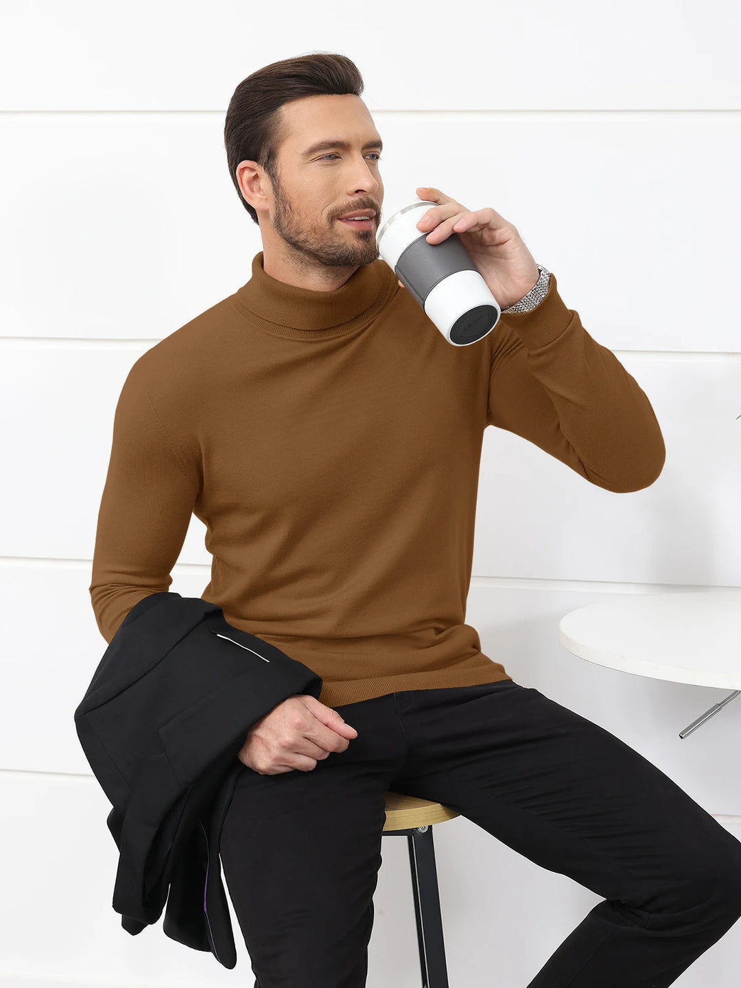 Lune London | Roll Neck Sweater - Men's Slim Fit