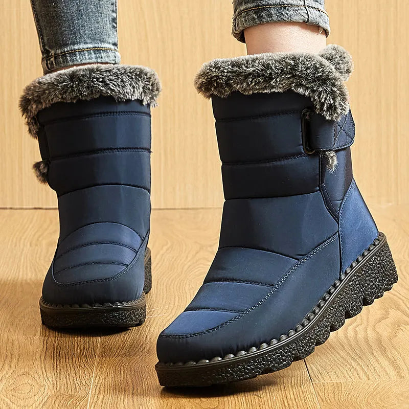 Lune London | Waterproof winter boots for women with fur lining, ankle height