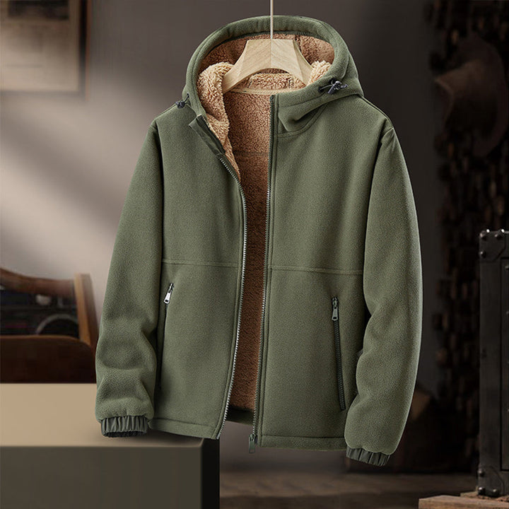 Lune London | Fleece jacket for men - With hood, Lightweight - Winter