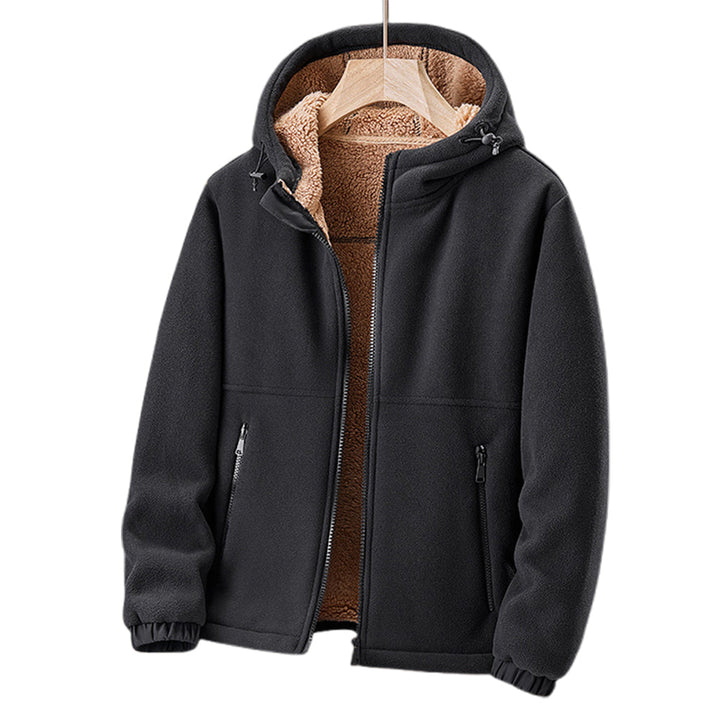 Lune London | Fleece jacket for men - With hood, Lightweight - Winter