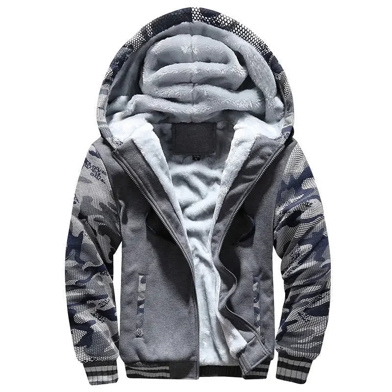 Lune London | Fleece jacket for men - With hood, Winter