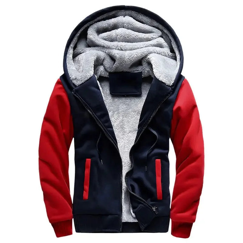 Lune London | Fleece jacket for men - With hood, Winter