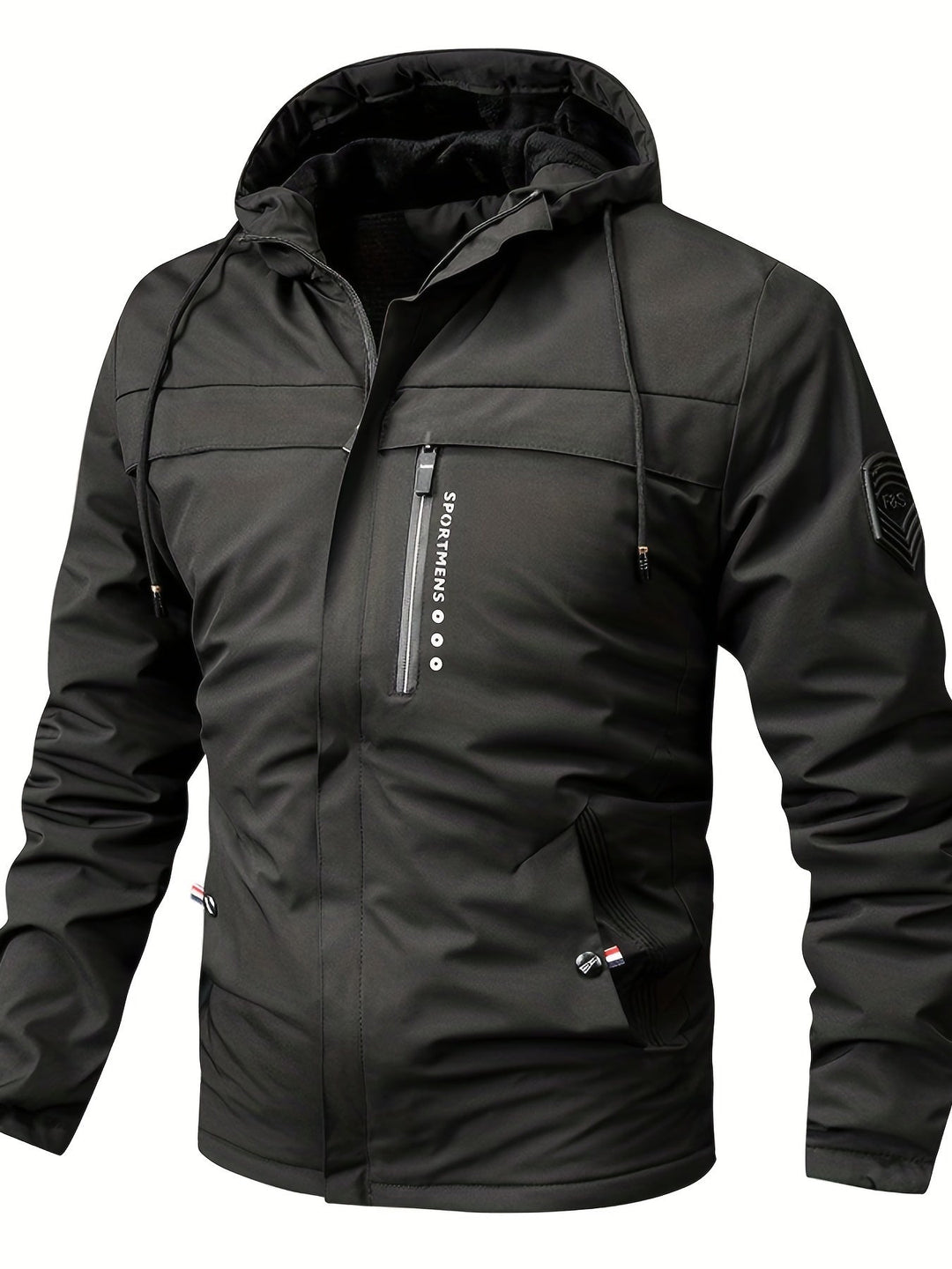 Lune London | Fleece jacket for men - with hood - regular fit - winter
