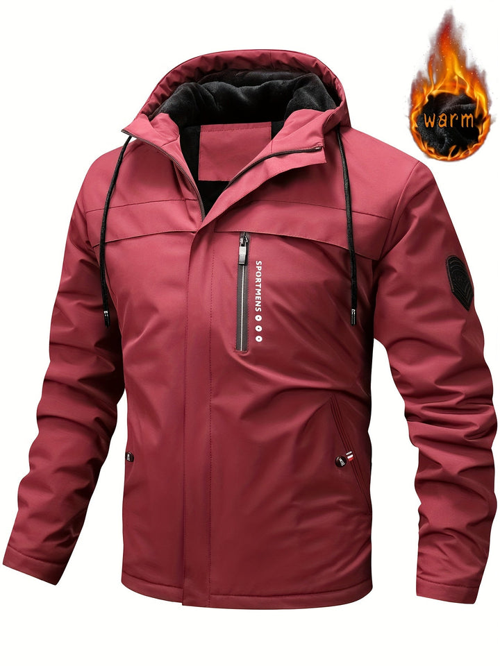 Lune London | Fleece jacket for men - with hood - regular fit - winter