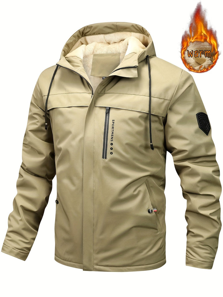 Lune London | Fleece jacket for men - with hood - regular fit - winter