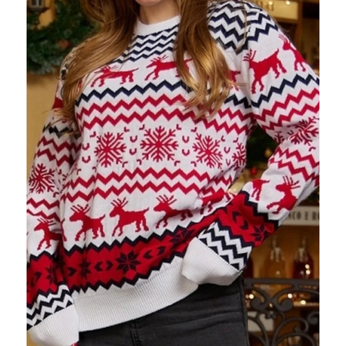 Lune London | Women's Christmas knitted sweater - Warm knitted with long sleeves