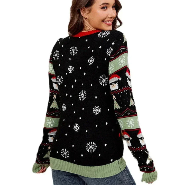 Lune London | Women's Christmas Sweaters - Warm knitted with V-neck