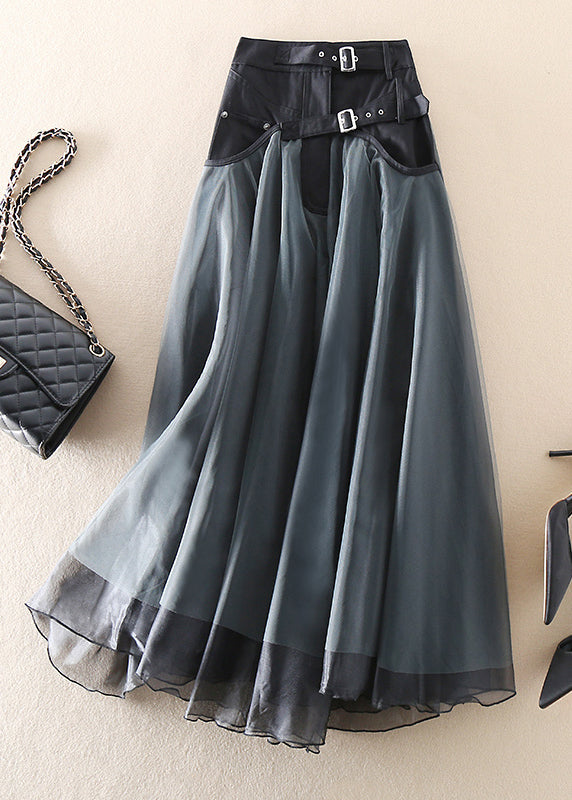 Lune London | High Waist Long Mesh Skirt