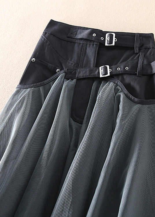 Lune London | High Waist Long Mesh Skirt